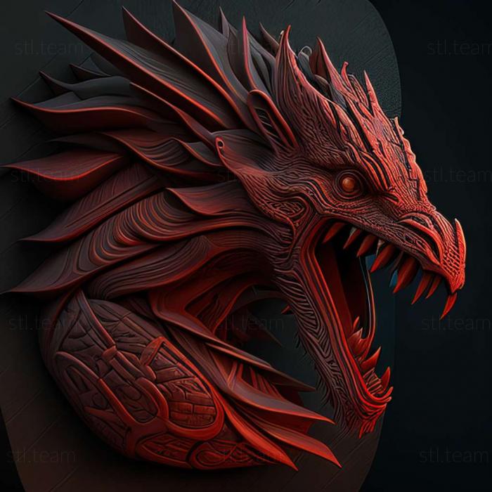 3D модель Игра Багровый дракон (STL)